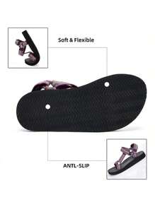 Women's Original Sports Fashion Sandals Hiking Sandals With Arch Support Yoga Mat Insole Outdoor Beach River Hiking Sandals - 紫色 - 查看 5