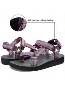 Women's Original Sports Fashion Sandals Hiking Sandals With Arch Support Yoga Mat Insole Outdoor Beach River Hiking Sandals - 紫色 - 查看 2