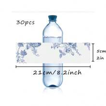 30 Pcs Custom Water Bottle Labels Stickers Self Adhesive Candy Wrap Bridal Shower Decor Personalized Text