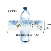 30 Pcs Custom Water Bottle Labels Stickers Self Adhesive Candy Wrap Bridal Shower Decor Personalized Text
