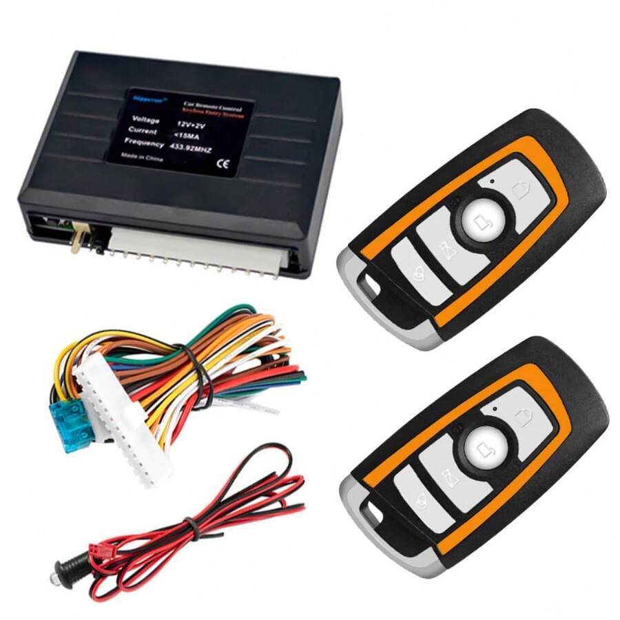 Car Central Door Lock Auto Keyless Entry System Button Start Stop