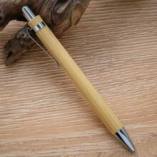 1 chiếc bút bi tre sáng tạo văn phòng phẩm quà tặng khuyến mại logo tùy chỉnh nút nhấn bút tre - Màu sắc hình ảnh - Xem 6