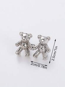 1pc Bear Waist Tighter Eo Button Pins Không cần may và không cần dụng cụ Khóa điều chỉnh eo Quần Nút thắt lưng Quần Jean có thể tháo rời Khóa thắt lưng Quần Jean Nút thắt lưng tức thì Nút cổ áo Ghim cài áo Nút điều chỉnh Bear Button Pin an toàn có thể tháo rời Kẹp eo Kẹp quần Phù hợp với Quần Jeans rộng Nút thay thế Khóa thắt lưng quần - Nhiều màu - Xem 9