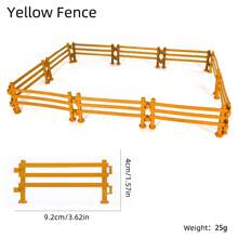 10pcs Assorted Fencing Design / Multiple Sizes / Various Colors Corral Fence Accessory Toy Set, Plastic Barn Yard Paddock Or Farm Animal Horse Model Fence Playset, Sandbox Scene Decoration Accessories