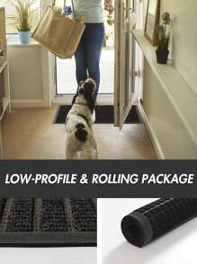 1pc Outdoor/Indoor Welcome Mat Thick & Durable Rubber Backed Entrance Door Mat ,Room Decor