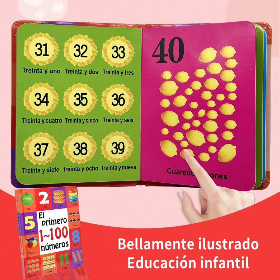 1 Spanish Language Children's Learning Board Book. Children Spanish