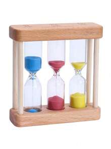1 Đồng hồ cát hẹn giờ bằng tre sáng tạo, Đồng hồ cát hẹn giờ 1/3/5 phút, Dùng để đánh răng, chơi trò chơi, trang trí nhà cửa, Đồng hồ cát nhiều màu, Hoàn hảo làm quà tặng hoặc để thi đấu, Thời gian giải trí ngoài trời, Thời gian rảnh rỗi, Thời gian thư giãn - Nhiều màu - Xem 7