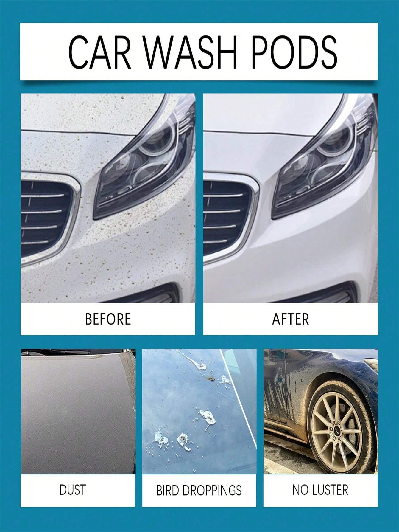 Waterless Car Wash Cleaning Kit Car Wash Cleaner Decontamination Gentle