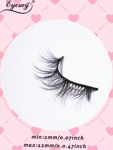 10 对自然交叉假睫毛 2-12 毫米，适合休闲、工作装、约会 - 交叉款 - 查看 8