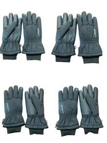 1 Pair Random Style Warm Ski Gloves, Windproof, Waterproof, Sensitive Touch Screen, For Outdoor Activities, Suitable For Men & Women, Christmas,Winter Hand Warmers