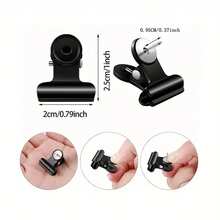 10 个带钉塑料夹子、工艺配件、扁平小长夹、DIY 手工照片、装饰夹、珠宝 - 彩色 - 查看 5