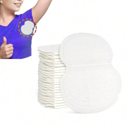2/10/30/50/100pcs Underarm Sweat Pads, Disposable Sweat Pads, Suitable For Sweating Women And Men, Fight Against Hyperhidrosis, Self-Adhesive Underarm Protection Pads, Efficient Sweat Absorption, Comfortable And Odorless.