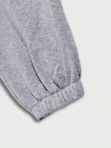 畅销运动裤。舒适透气保暖的运动裤，活力无限。适合秋冬休闲运动、跑步、户外徒步、派对、派对运动时尚裤，简洁时尚蝴蝶印花 - 淺灰色 - 查看 4