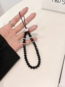 1 件闪亮水晶珠手机挂绳腕带礼物，适合送给母亲、家人、朋友、生日、节日手机饰品、手机链 - 彩色 - 查看 7