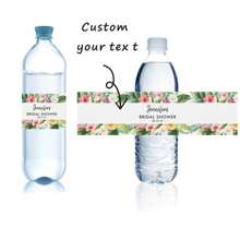 30 Pcs Custom Water Bottle Labels Stickers Self Adhesive Candy Wrap Bridal Shower Decor Personalized Text - Multicolor - View 1