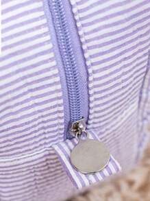 Customized Embroidered Makeup Bag With Personalized Stripes, Embroidered Lace Makeup Bag For Business Travelers, Creative Storage Bag, Personalized Bridal Gift, Bridesmaid Proposal, Groom's Toilet Bag, Bridesmaid Gift Anniversary Gift, Birthday Gift, Mother's Day Gift, Father's Day Gift, Best Friend Gift, Gift For Mom/Dad, Gift For Her/His, Gift For Girlfriend/Boyfriend/Friend