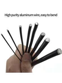 5 متر سلك دعم لتشكيل النباتات والأشجار الصغيرة من الألمنيوم المؤنود لمساعدة تشكيل بونساي، اكسسوارات حديقة بأقطار 1 / 1.5 / 2 / 2.5 / 3 مم