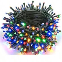 10m-100m LED Lights String,Green Wire Fairy Lights With Remote Control,Christmas Tree Decor Lights,Used For Halloween New Year Party Garden Terrace Christmas Decoration - US A Type Plug(110-127V) - View 14
