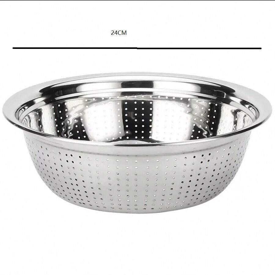 Stainless Steel Colander Strainer. Multifunctional Drain Basket Rice Washing & Draining Basket, Kitchen Tools For Fruits & Vegetables