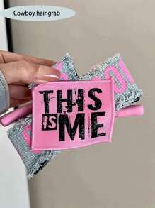 1 kẹp tóc vải denim hai mặt nơ vải mới, phụ kiện tóc màu xanh nhạt/xanh đậm, kẹp tóc cho nữ để búi tóc, quà tặng cho cô ấy kẹp tóc, kẹp tóc, kẹp tóc, kẹp tóc, kẹp tóc, phụ kiện tóc mùa thu đông thông thường cho phụ nữ cho trang phục đi nghỉ - Nhiều màu - Xem 3