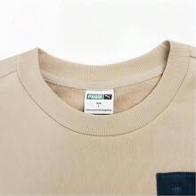 Puma Boyfriend Style Men's Casual Contrast Color Crew Neck Sporty Long Sleeve Sweatshirt