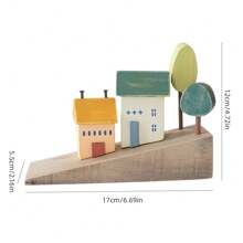 4 件套北欧日式迷你房屋模型，可爱木屋书桌装饰，居家房间装饰，拍照道具，送给家人和朋友的礼物，复古波西米亚风格装饰 - 小房子擺飾 - 查看 22