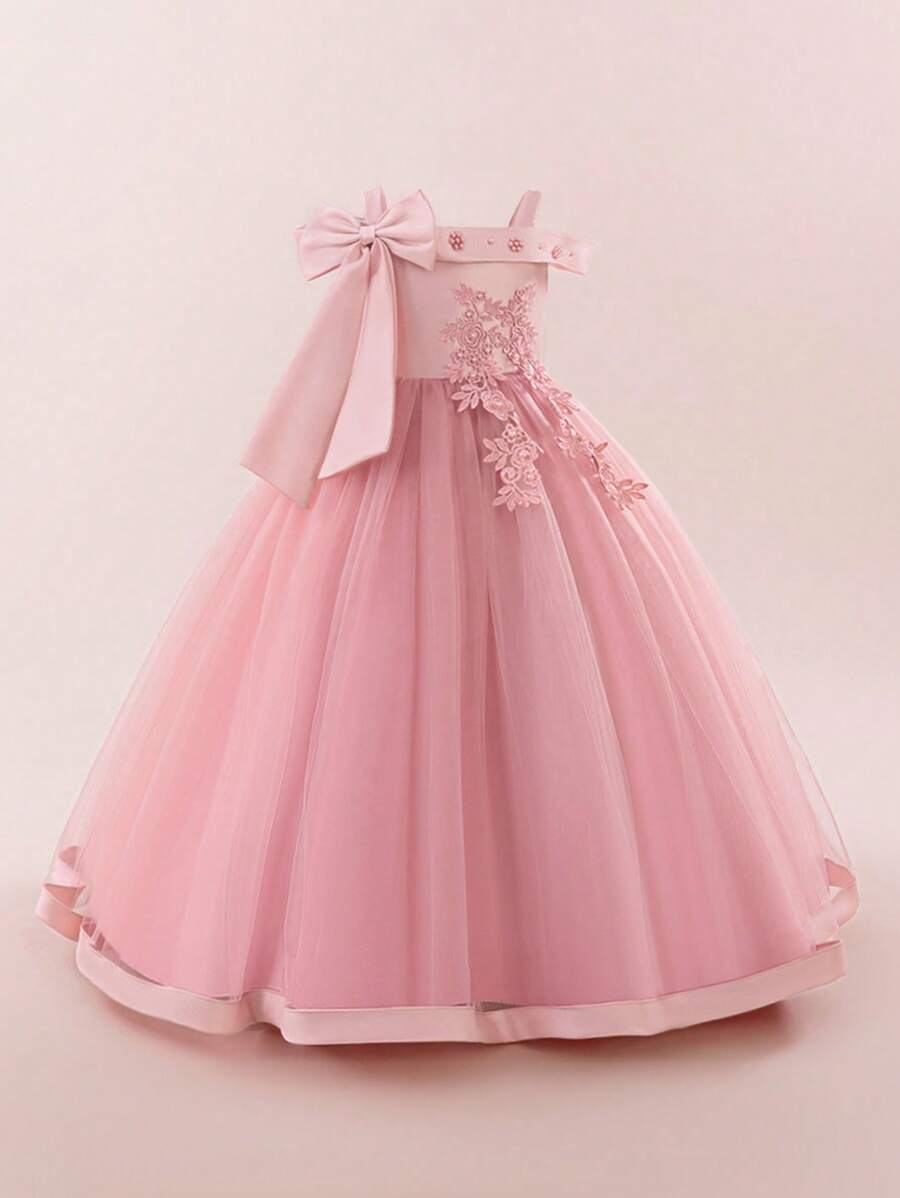 Niñas Casuales Modernos Vestido De Princesa Para Niña Encaje Y