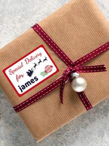 18PCS Customized Christmas Gift Stickers - Personalized PVC Labels For Holiday Gift Packaging, Cookies, Envelopes - Custom Patterns And Text For Merry Christmas Labels, Ideal For Gifts And Party Decorations - 6.5x4.3cm/2.36x1.69in - Features Santa Claus, Pine Trees, And Holiday Doodles - Perfect For Sealing Envelopes And Gift Wrapping