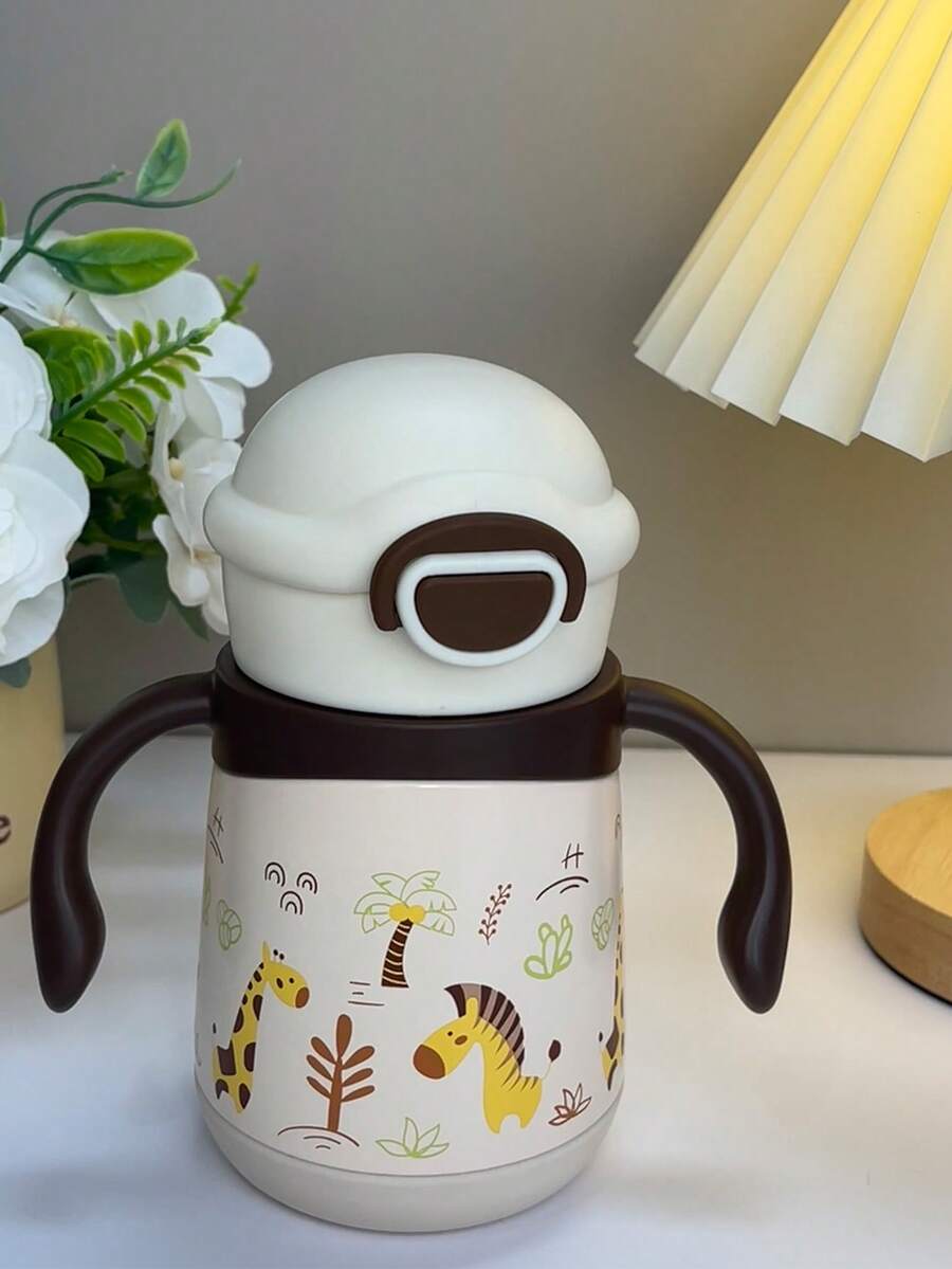 kamidi 1PC Kids Insulated Water Bottle, Cute Design Sippy Cup, Bottle