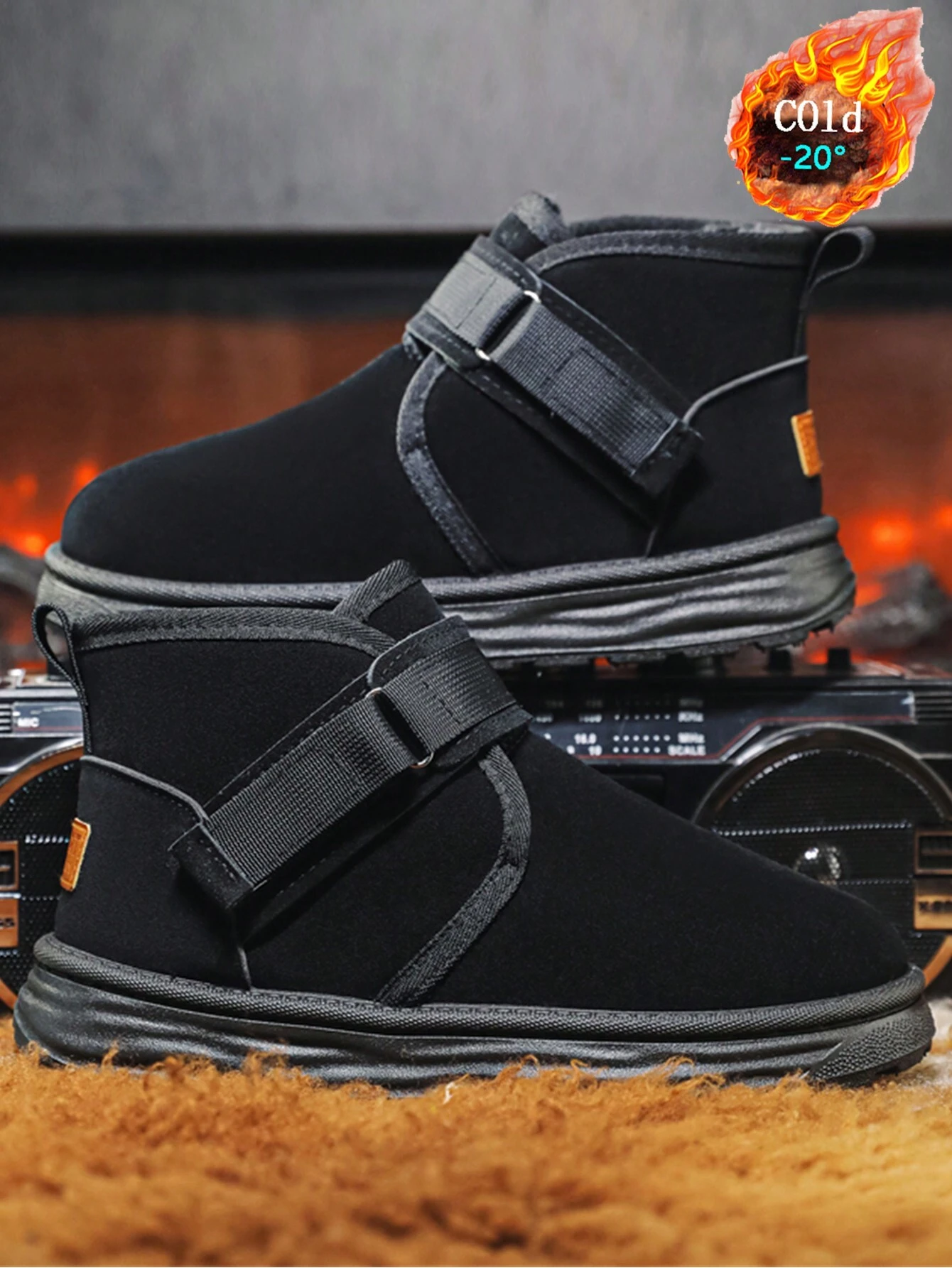 2024 Autumn/Winter New Men's Snow Boots, Thick Sole AntiSkid Wear