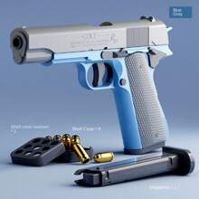 Pistola de juguete estilo Desert Eagle, pistola semiautomática con cañón eyector de resorte, modelo de juego, suministro directo de fábrica - Multicolor - Ver 13