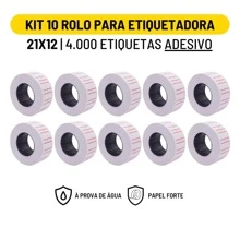 Kit 10 Rolos Etiqueta De Preço Com 10.000 Mil Etiquetas Para Etiquetadora Mx5500 e Mx5500-50 PM5500A | Envio Imediato - 400 - Visão 1
