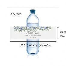30 Custom Water Bottle Label Stickers, Self-Adhesive Candy Wrappers, Bridal Shower Decorations, Personalized Text, Vacation Vibes, Wedding Essentials, Cozy Atmosphere, Home Decor, Custom Wedding Crafts. - Multicolor - View 27