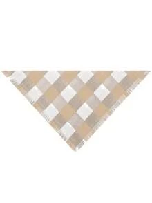 定制个性化宠物用品 - 可刻上名字/文字、万圣节/感恩节/圣诞节的宠物头巾、1 条宠物围巾、流苏格子宠物围兜 - 彩色 - 查看 9