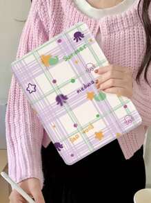 Tartan 保护套兼容 iPad 10.2 英寸 2021/2020 iPad 第 9/8 代，兼容三星 Galaxy Tab A8 10.5 英寸 2022，联想 Tab 保护套，带笔架，支持自动睡眠/唤醒盖 - 彩色 - 查看 5