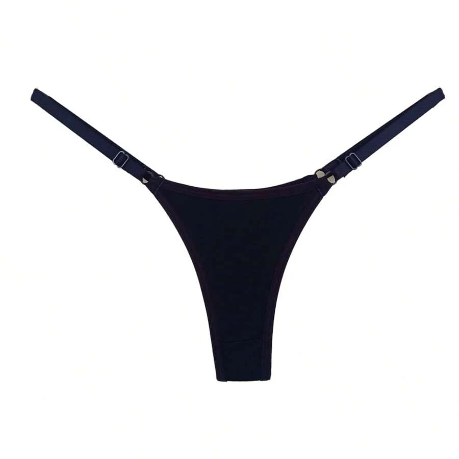 Kit 10 Thongs With Adjustment Sexy Thong Panties - 彩色 - 查看 1