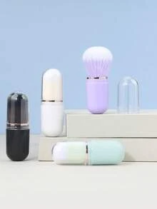 1支装单支旅行化妆刷，伸缩迷你胶囊刷，方便携带散粉腮红化妆刷。 - 彩色 - 查看 3