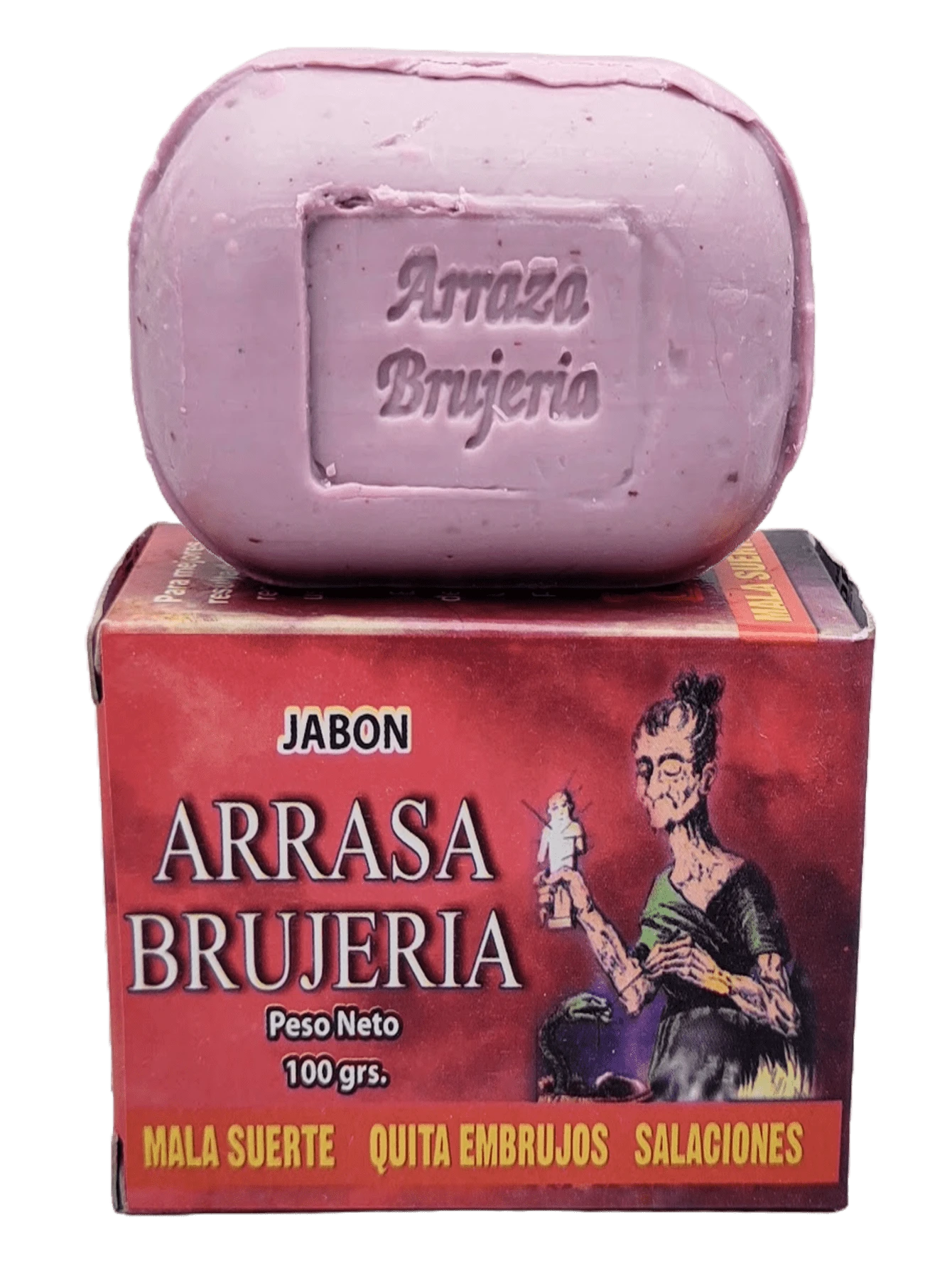 Jabon Esoterico Arrasa Brujeria - Rosa coral - Ver 1