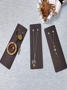 20/50/100 piezas de etiquetas y tarjetas de presentación para empaques de regalo, tarjetas de exhibición de llaveros, tarjetas de exhibición de collares - Multicolor - Ver 6