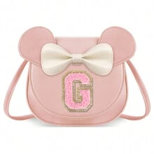 Toddler Girls' Wallet, Cute Bow Wallet/Crossbody Bag/Shoulder Bag, Personalized Glitter Coin Purse, Birthday/Christmas Gift For 1-8 Years Old Girls