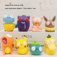 1 件 6 个收藏角色套装，PVC 材质，动漫主题装饰适合各种房间类型，适合圣诞节和新年礼物，无需电力 - 彩色 - 查看 5