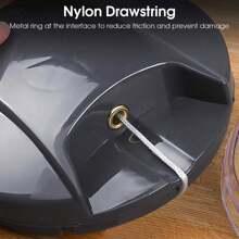 Multifunktionaler Gemüseschneider, Brei-Slicer, Küchen Gemüsehacker, Mini manuelle Knoblauchpresse, Ziehschnur & drehbare Knoblauchmühle - Verschiedenfarbig - Übersicht 6