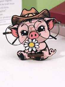 1 件创意动物形状太阳镜收纳架，可拆卸木制眼镜展示架，动物设计眼镜收纳架，梳妆台眼镜架。 - 花朵小豬 - 查看 3