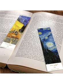 30 件装经典油画艺术书签梵高与莫奈艺术留言卡 DIY 装饰小卡片 - 彩色 - 查看 5