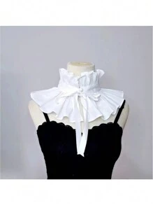 1 chiếc Áo choàng cổ lưới bồng bềnh thời trang dành cho nữ có thể tháo rời, đa năng, có thể điều chỉnh, thích hợp để mặc dự tiệc - A - Xem 22