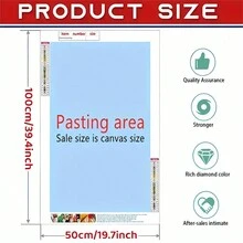 Bộ tranh kim cương rừng - Nghệ thuật kim cương tròn 5D tự làm, Acrylic (PMMA) Chủ đề hoa thủ công để trang trí tường nhà Quà tặng - Nhiều màu - Xem 9