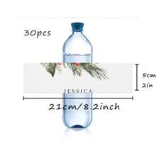 30 Pcs Custom Water Bottle Labels Stickers Self Adhesive Candy Wrap Bridal Shower Decor Personalized Text