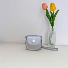 PU皮革时尚少女单肩包，心形斜挎包 - A - 查看 16