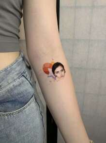 Customizable Temporary Tattoo Stickers Suitable For Various Occasions, Customize Family Portrait Tattoos For Boys/Girls/Adult Parties, Weddings, BBQ Weekends, Cocktail Parties, Can Be Applied To Arms