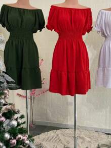 Women Dresses - 紅色 - 查看 2